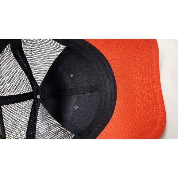 DUCKCO Austin Texas Trucker Hat Mesh Back Snapback Cap Gray, Orange & Black - Picture 5 of 10